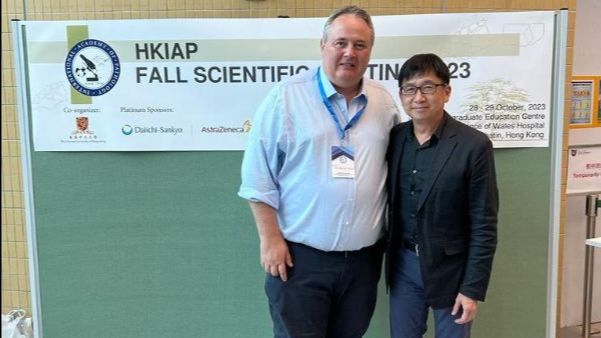 Prof Mike Obsorn and Prof Gary Tse, President of the Hong Kong Division 